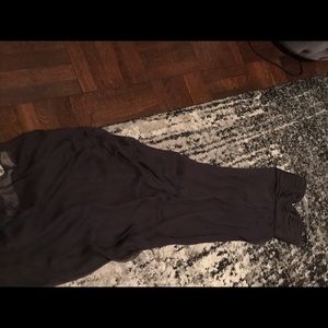 Amsale crinkle chaffon bridesmaid dress